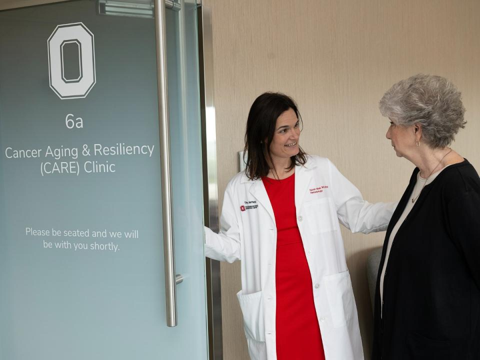 Patient entering the CARE clinic
