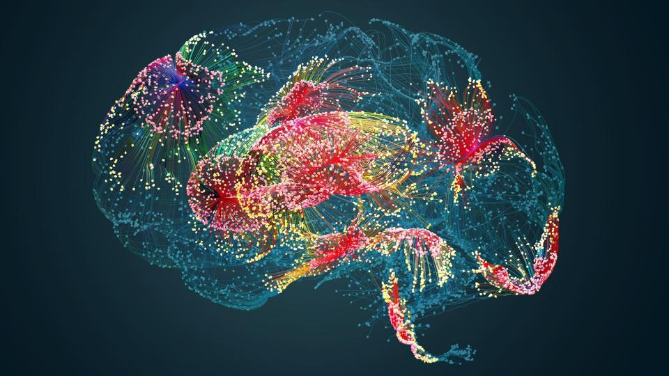 Abstract image of a brain